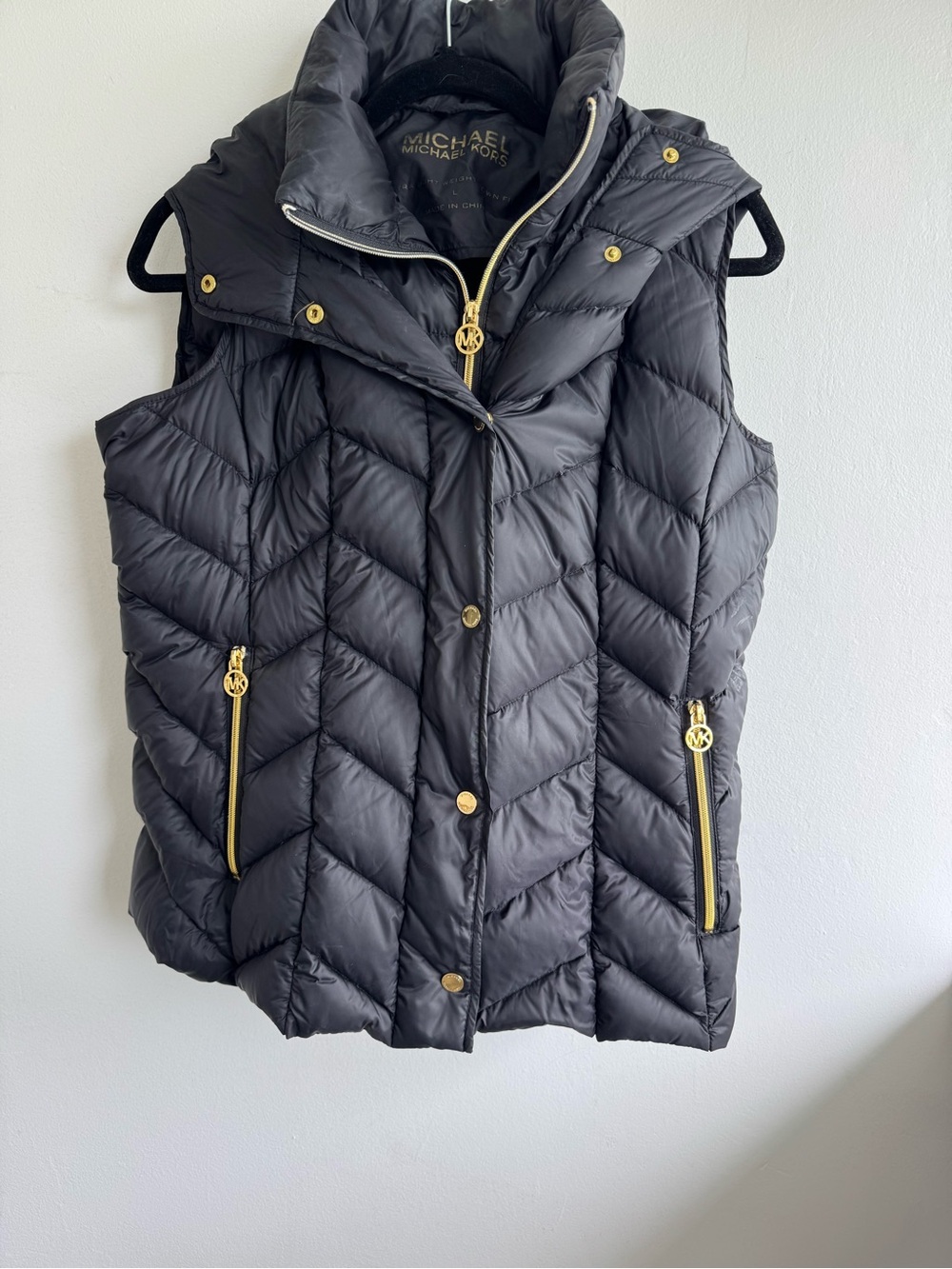 Michael Kors Down Women's Black Quilted Puffer Vest